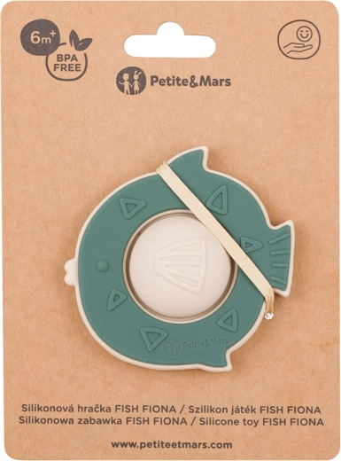 Petite&Mars σιλικονούχο παιχνίδι Fish Fiona – misty green
