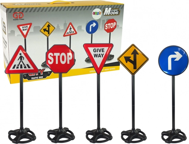 Μεγάλο εκπαιδευτικό σετ πινακίδων κυκλοφορίας 82 cm