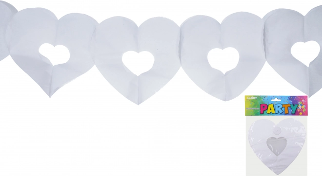 Γιρλάντα λευκή καρδιές 3 μ