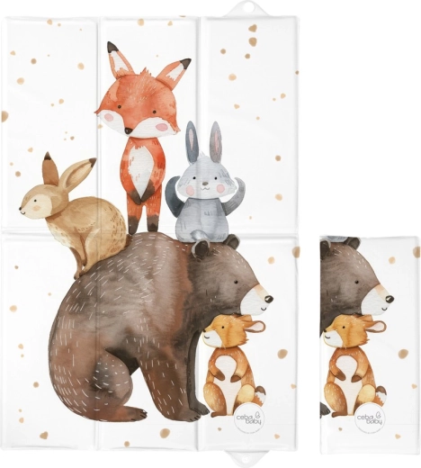 Ceba Baby φορητό στρωματάκι αλλαγής πάνας Basic Forest Friends 60 × 40 cm