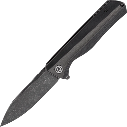 Petrified Fish Forward πτυσσόμενο μαχαίρι τσέπης 9 cm, Black Stonewash, G10 και ανθρακονήματα