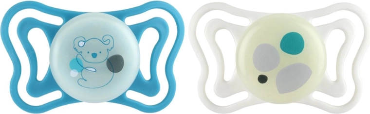 Πιπίλες Chicco Physioforma light σιλικόνης ορθοδοντικές neutral 16–36 μ., 2 τεμ.