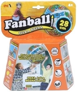 Fanball φουσκωτή μπάλα-μπαλόνι για χρωμάτισμα, πορτοκαλί