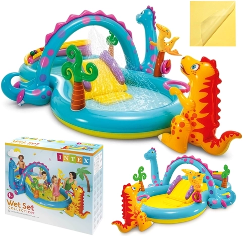 Υδάτινο κέντρο παιχνιδιού Dinoland INTEX