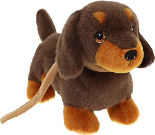 Keeleco λούτρινο κουτάβι dachshund με λουρί 23 cm