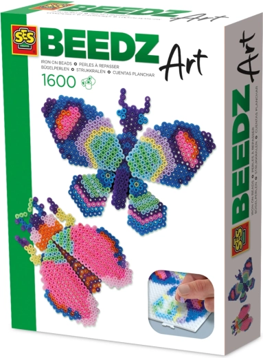 Σιδερόχάντρες BEEDZ Art – πεταλούδα και σκαθάρι, εφέ 3D