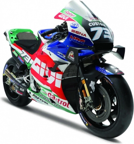Μεταλλικό μοντέλο μοτοσικλέτας GP Racing LCR Honda 1:18