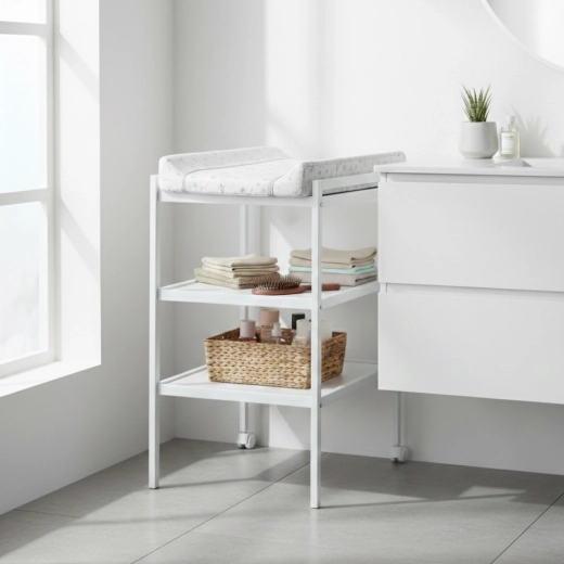 Ξύλινο αλλαξιέρα Petite&Mars Lumi White Wood