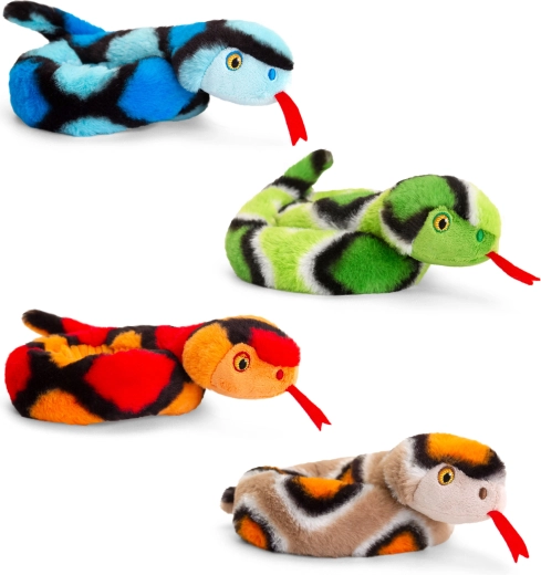 Λούτρινο φίδι τυλιγμένο 65 cm KEEL TOYS (4 είδη)