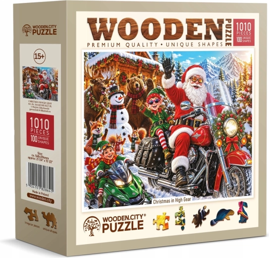 WOODEN CITY Ξύλινο παζλ Χριστούγεννα σε πλήρη εξέλιξη 1010 κομματιών