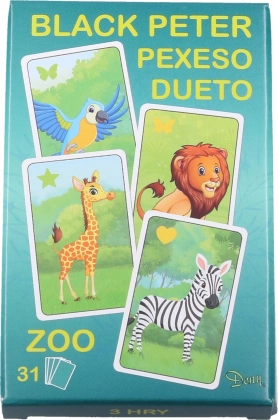 Κάρτες Μαύρος Πέτρος Zoo – κλασικό οικογενειακό παιχνίδι