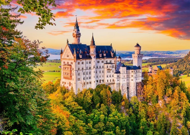 Παζλ Κάστρο Neuschwanstein Φθινόπωρο Γερμανία 1000 Κομμάτια