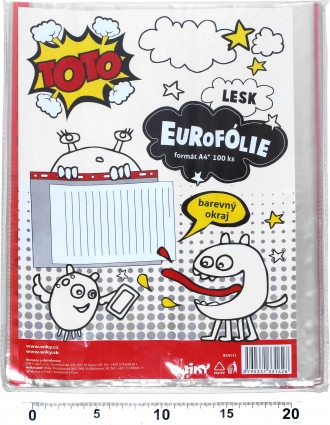 Διάφανος φάκελος αρχειοθέτησης A4 με έγχρωμη ανάρτηση