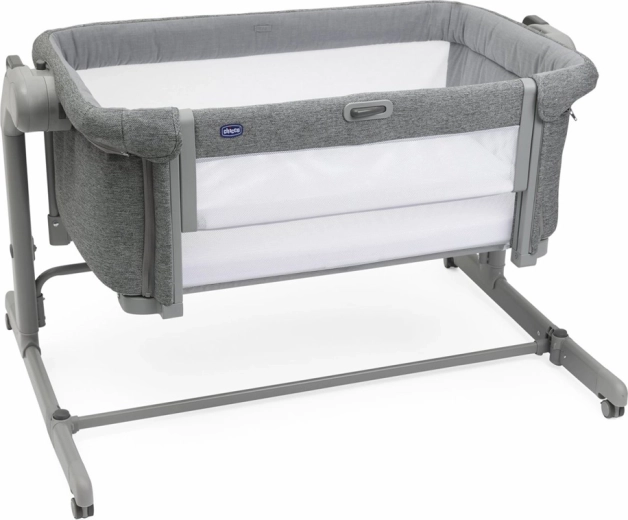 Chicco Next2Me Magic Evo προσκολλημένο κρεβατάκι σκούρο γκρι