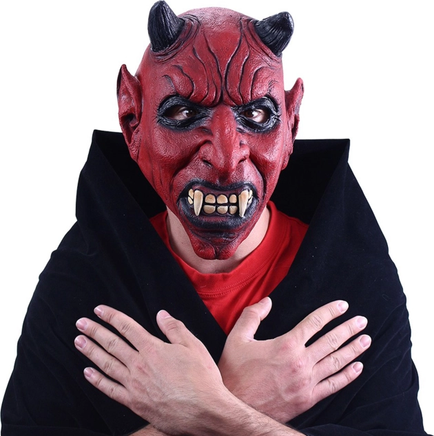 Τρομακτική σατανική μάσκα λάτεξ