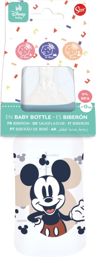Βρεφικό μπιμπερό MICKEY 240 ml με σύστημα κατά των κολικών