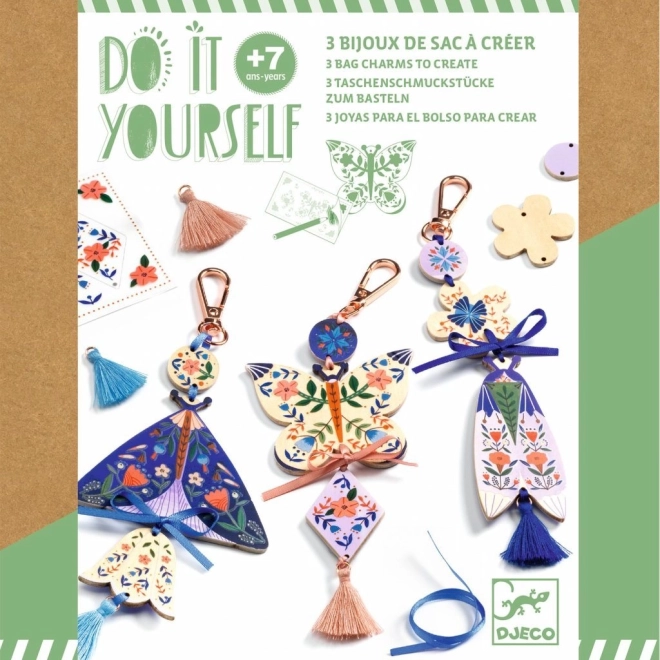 DIY ξύλινα κρεμαστά στολίδια Πεταλούδες από DJECO