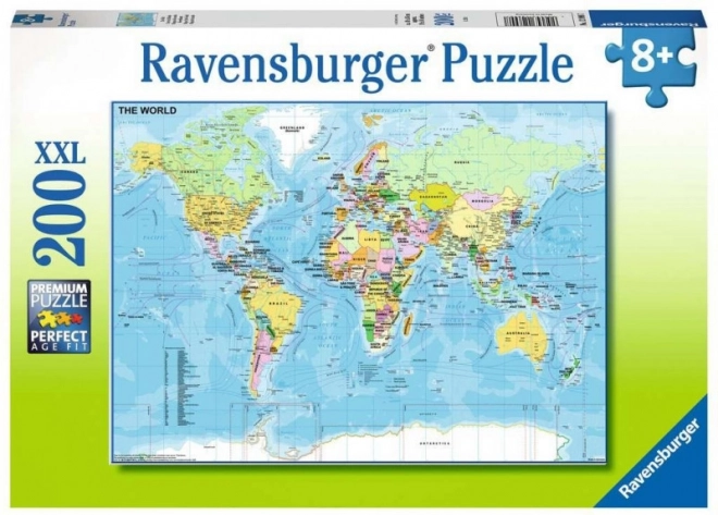 Ravensburger χάρτης του κόσμου – παζλ 200 κομματιών