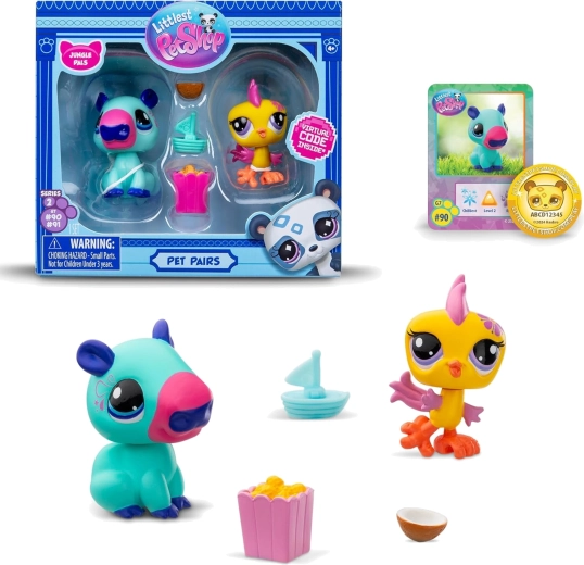 Hasbro Littlest Pet Shop Pet Jungle σετ φιγούρων και αξεσουάρ