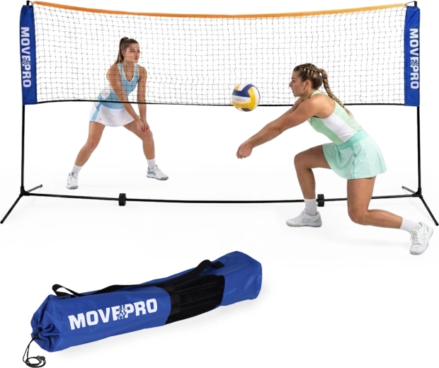 Movepro καθολικό πτυσσόμενο αθλητικό δίχτυ 3σε1 305 × 140 cm με τσάντα