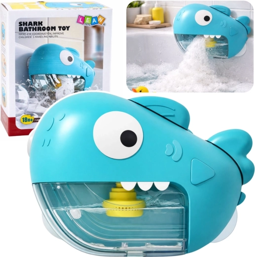 Παιχνίδι μπάνιου καρχαρίας – παραγωγός αφρού, μπλε