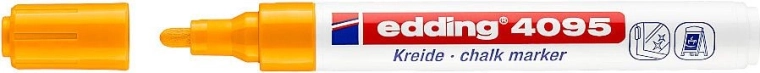 Μαρκαδόρος κιμωλίας Edding 4095 σε νέον πορτοκαλί χρώμα