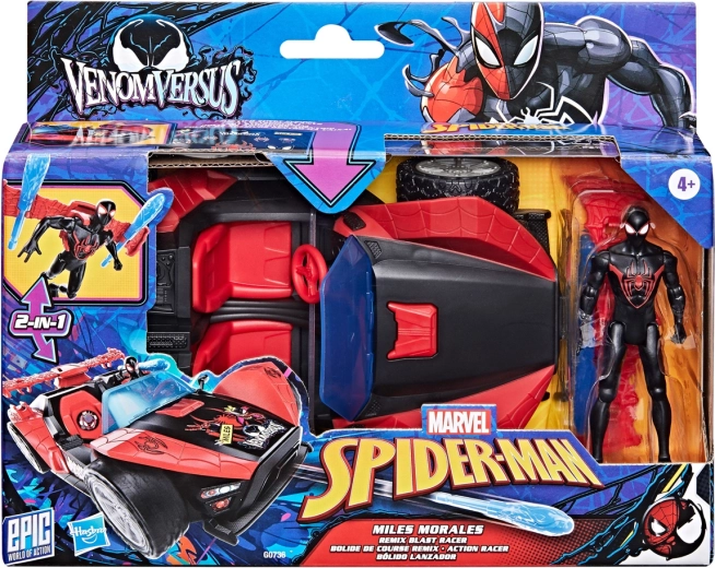 Hasbro Spider‑Man Miles Morales με όχημα Remix Racer