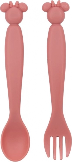 Παιδικά μαχαιροπίρουνα DISNEY Baby Minnie – κουτάλι και πιρούνι
