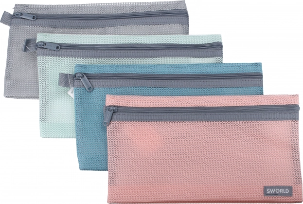 Θήκη με φερμουάρ πολύχρωμη 23x13 cm