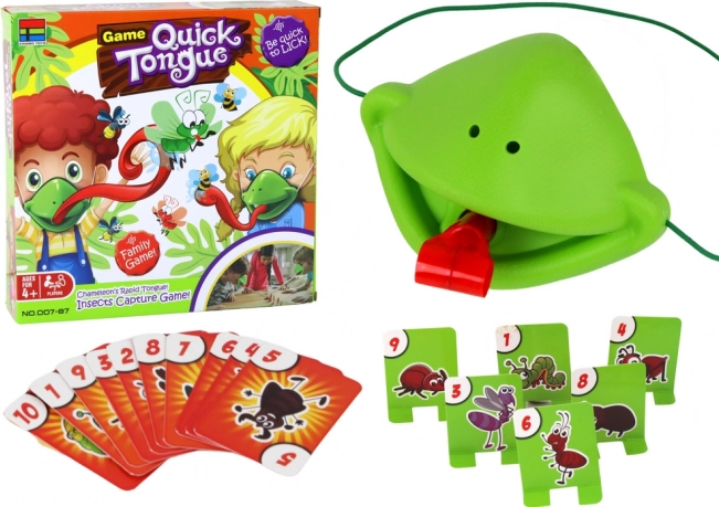 Διασκεδαστικό οικογενειακό παιχνίδι γρήγορη γλώσσα – πιάσε το έντομο με μάσκες χαμαιλέοντα