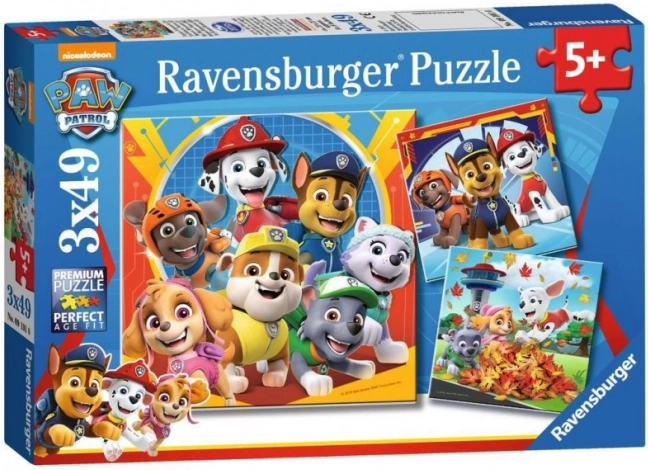 Ravensburger παζλ Paw Patrol 3x49 κομμάτια