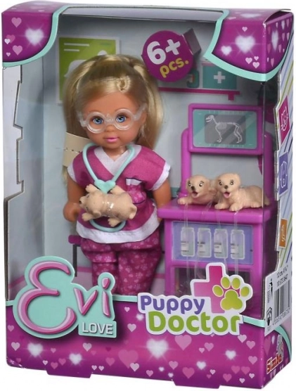Κούκλα Evička κτηνίατρος Puppy Doctor