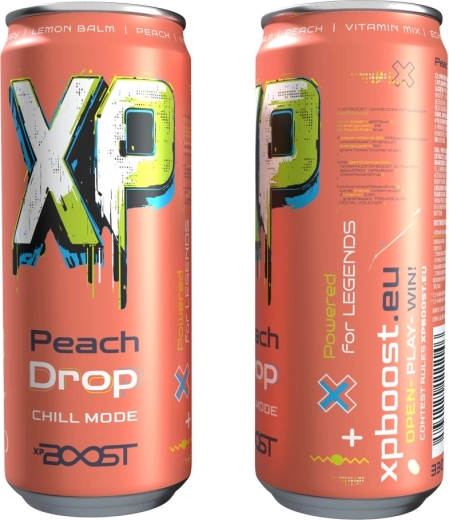 Ποτό XP BOOST παιδικό φυτικό ρόφημα Peach Drop 330 ml - 1 τεμάχιο