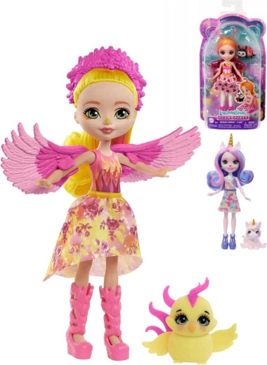 Mattel Enchantimals κούκλα με ζωάκι 15 cm - 1 τεμάχιο