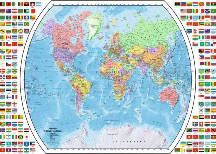 Παζλ Ravensburger πολιτικός χάρτης του κόσμου 1000 κομμάτια