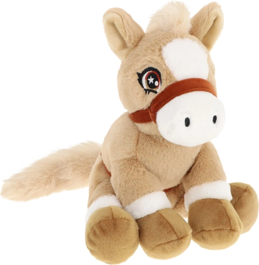 Keel Toys Keeleco βελούδινο πόνι σε μπεζ χρώμα 22 cm