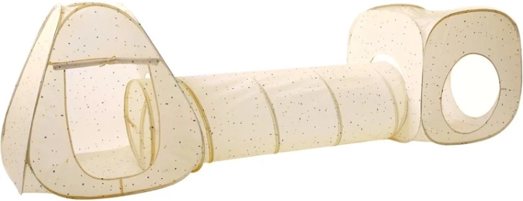 3 Sprouts παιδική σκηνή και τούνελ 3σε1 recycled terrazzo beige