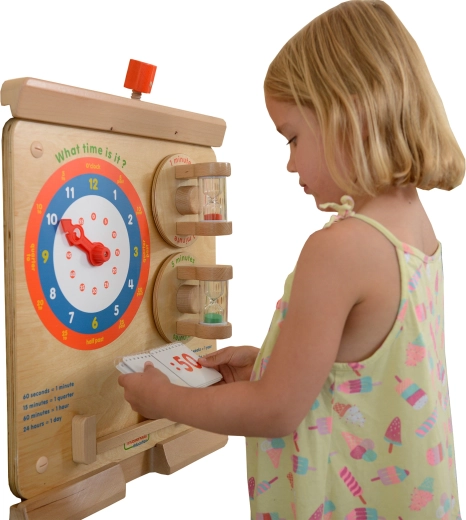 Εκπαιδευτικός επιτοίχιος πίνακας Masterkidz για την εκμάθηση της ώρας