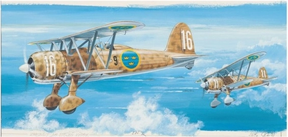 Μοντέλο Fiat C.R. 42 FALCO 20,9x24,1cm σε κουτί 31x13,5x3,5cm