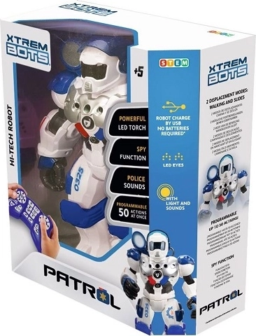 Xtrem Bots Patrol Bot – προγραμματιζόμενο αστυνομικό ρομπότ με τηλεχειρισμό