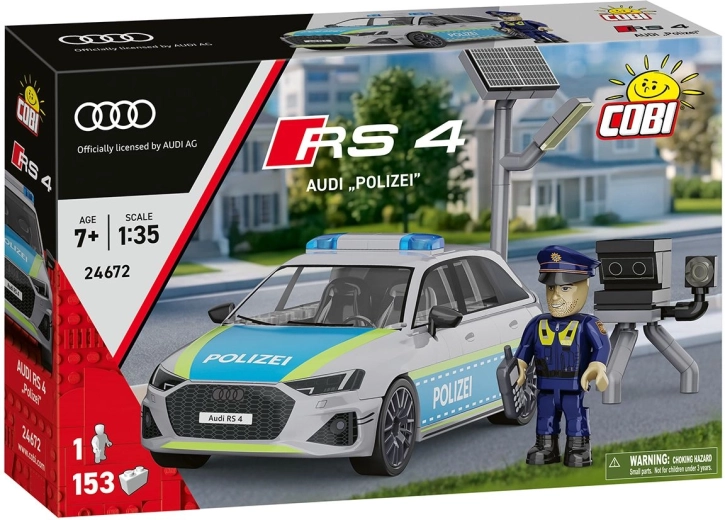 Κατασκευαστικό σετ COBI Audi RS 4 Polizei σε κλίμακα 1:35