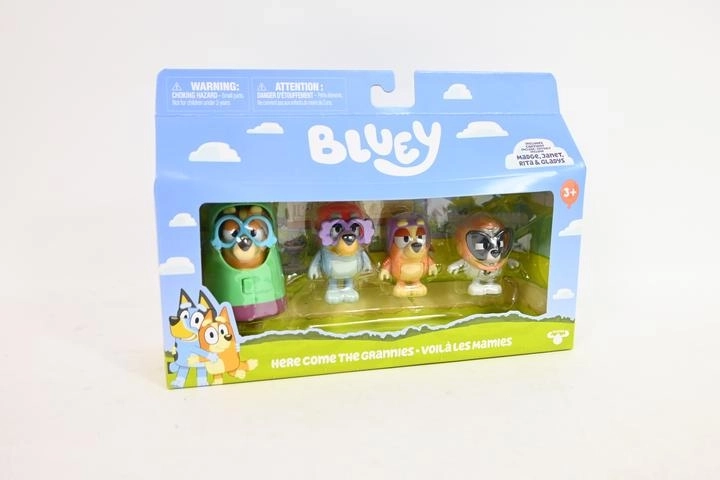 Σετ φιγούρων Bluey «γιαγιάδες» (4 φιγούρες + 2 αξεσουάρ)