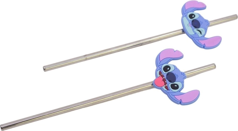 Stor σετ ανοξείδωτων καλαμακιών Stitch - 2 τεμ.