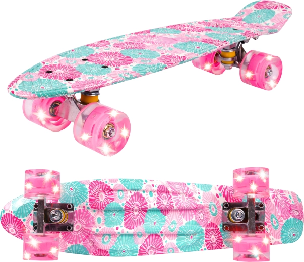 Pennyboard με LED ρόδες Flowers