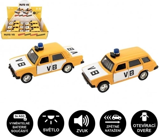 Αστυνομικό αυτοκίνητο VB Lada με μηχανισμό επαναφοράς, φως και ήχο