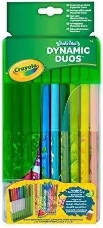 Crayola Dynamic Duos πλενόμενοι αρωματικοί και κλασικοί μαρκαδόροι - 20 τεμ.