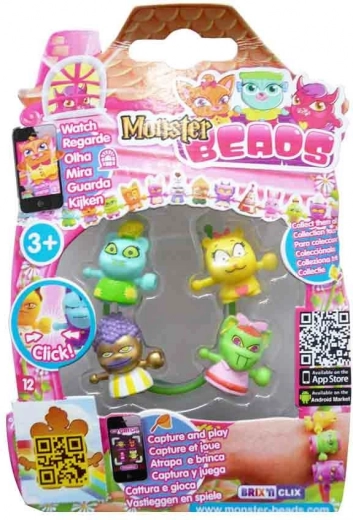 Monster Beads – σετ 4 τερατάκια για βραχιόλια