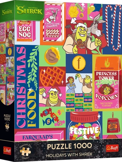 Trefl Puzzle Premium Plus Χριστούγεννα με τον Σρεκ, 1000 κομμάτια