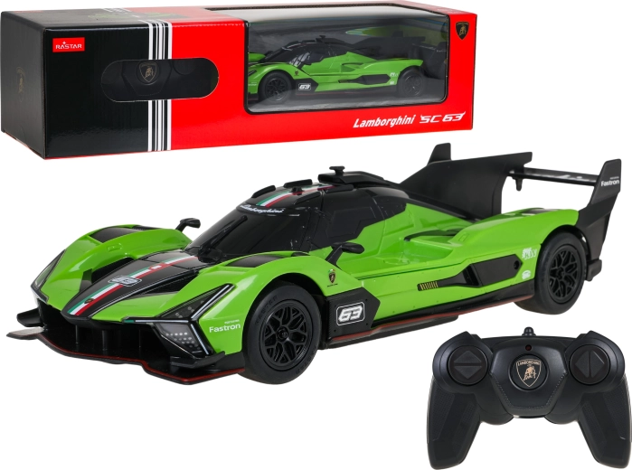 Τηλεκατευθυνόμενο αυτοκίνητο Lamborghini SC63 LMDh R/C σε κλίμακα 1:24