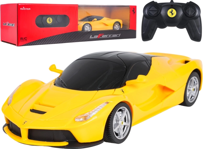 Τηλεκατευθυνόμενο αυτοκίνητο Ferrari LaFerrari κίτρινο 1:24 RASTAR